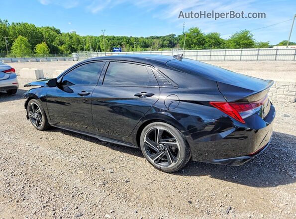 KMHLR4AFXPU413359 2023 HYUNDAI ELANTRA Black Rear left