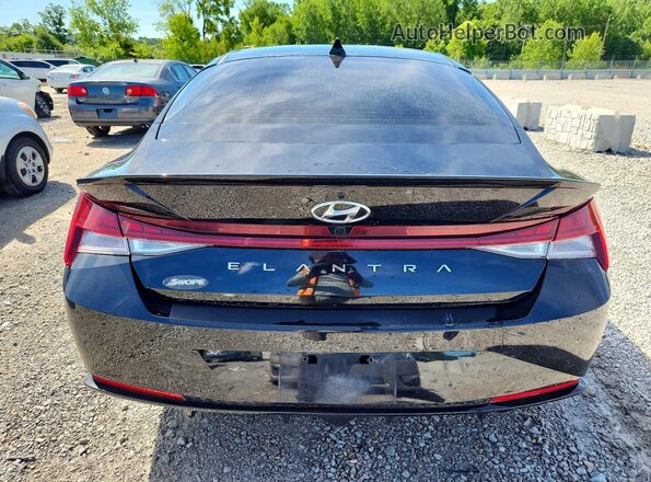 KMHLR4AFXPU413359 2023 HYUNDAI ELANTRA Black Rear view