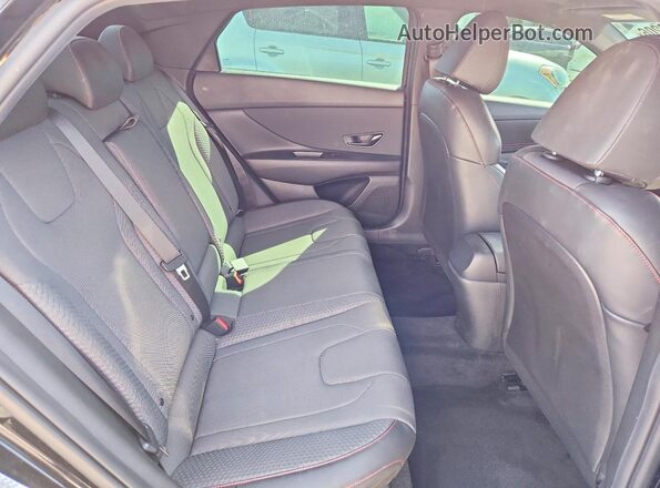 KMHLR4AFXPU413359 2023 HYUNDAI ELANTRA Black Rear seats view