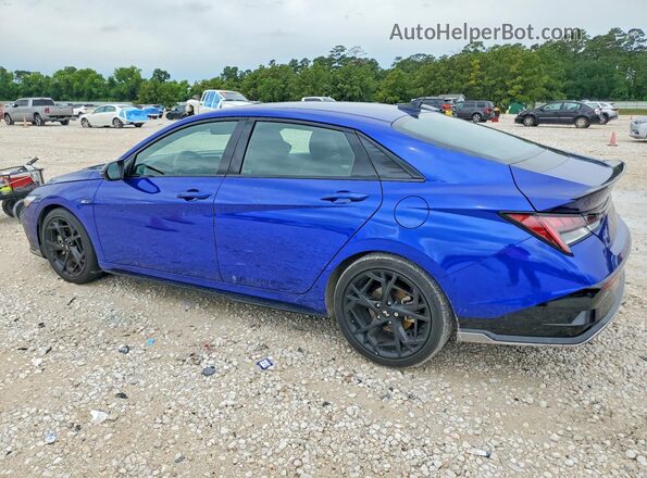 KMHLR4DF0SU856365 2025 HYUNDAI ELANTRA Blue Հետևի ձախ