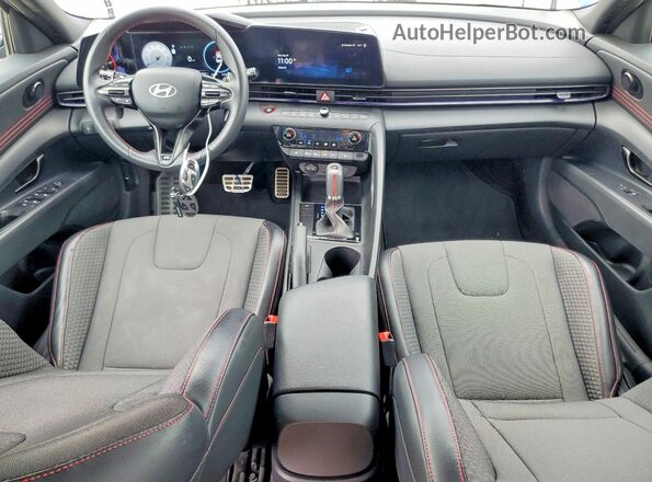 KMHLR4DF0SU856365 2025 HYUNDAI ELANTRA Blue Առջևի վահանակի տեսք