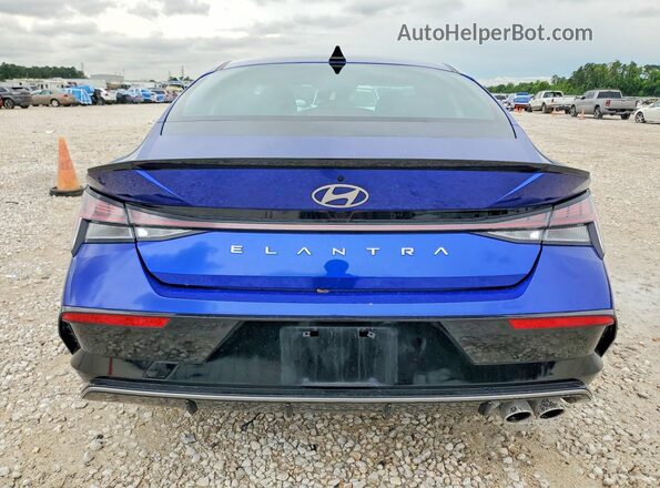 KMHLR4DF0SU856365 2025 HYUNDAI ELANTRA Blue Հետևի տեսք