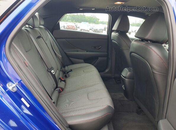 KMHLR4DF0SU856365 2025 HYUNDAI ELANTRA Blue Հետևի նստատեղերի տեսք