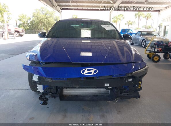 KMHLR4DF4RU744906 2024 HYUNDAI ELANTRA Blue Widok zestawu wskaźników