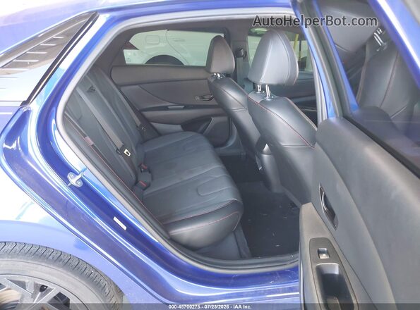 KMHLR4DF4RU744906 2024 HYUNDAI ELANTRA Blue Widok naklejki z numerem VIN