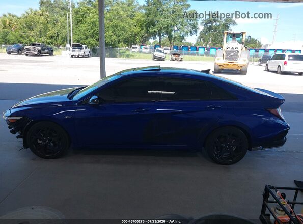 KMHLR4DF4RU744906 2024 HYUNDAI ELANTRA Blue Widok wnętrza 360 stopni