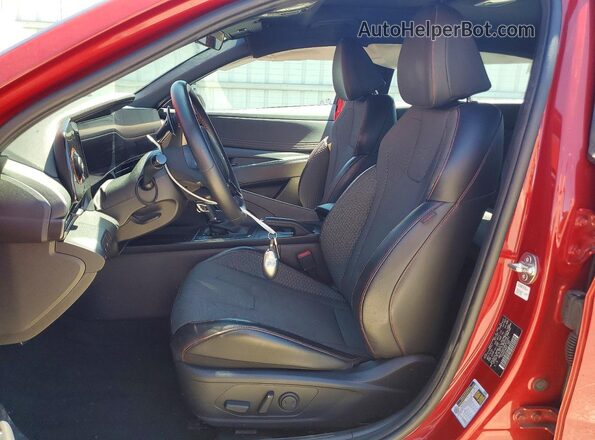 KMHLR4DF6RU813353 2024 HYUNDAI ELANTRA Red Widok wnętrza z przodu