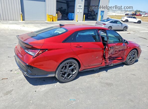 KMHLR4DF6RU813353 2024 HYUNDAI ELANTRA Red Tył prawy