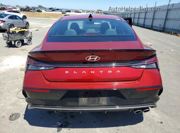 KMHLR4DF6RU813353 2024 HYUNDAI ELANTRA Red Widok z tyłu