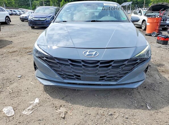 KMHLS4AG0MU064947 2021 HYUNDAI ELANTRA Gray წინა ხედი