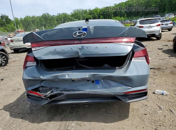 KMHLS4AG0MU064947 2021 HYUNDAI ELANTRA Gray უკანა ხედი