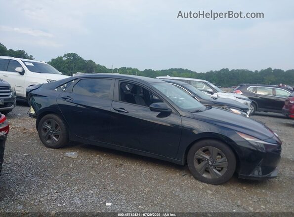 KMHLS4AG0MU135869 2021 HYUNDAI ELANTRA Black Widok wnętrza z tyłu