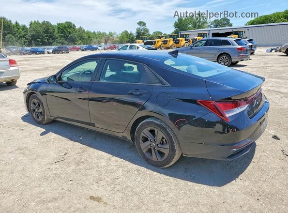 KMHLS4AG0MU199684 2021 HYUNDAI ELANTRA Black Հետևի ձախ