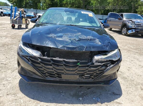 KMHLS4AG0MU199684 2021 HYUNDAI ELANTRA Black Դիմացի տեսք