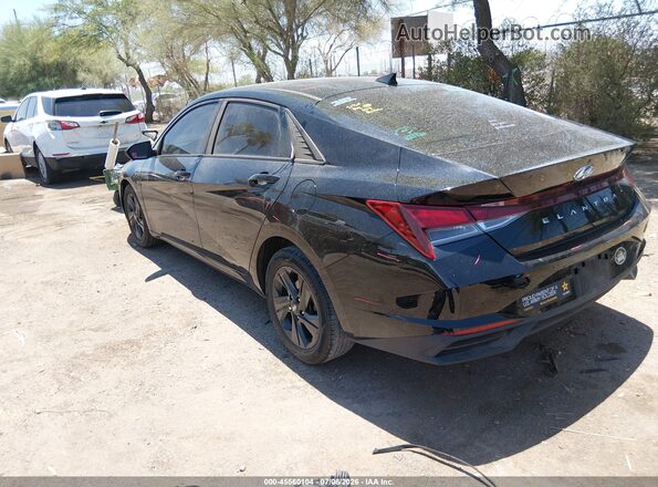 KMHLS4AG0NU243667 2022 HYUNDAI ELANTRA Black Trasero izquierdo