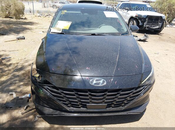 KMHLS4AG0NU243667 2022 HYUNDAI ELANTRA Black Vista del cuadro de instrumentos