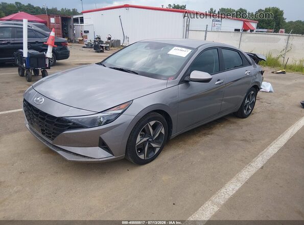 KMHLS4AG0PU445332 2023 HYUNDAI ELANTRA Silver Front left