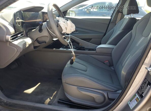 KMHLS4AG0PU501298 2023 HYUNDAI ELANTRA Tan Widok wnętrza z przodu