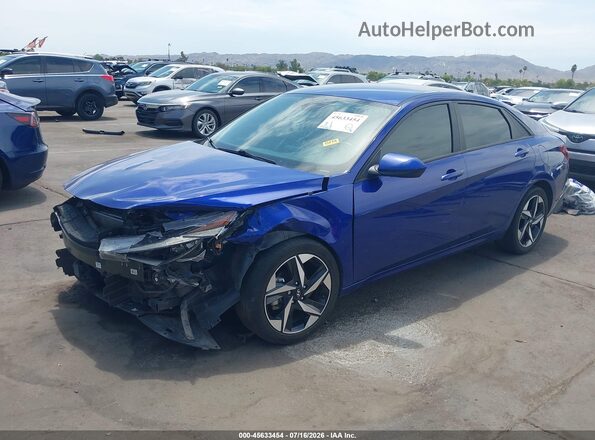 KMHLS4AG0PU558861 2023 HYUNDAI ELANTRA Blue Przód lewy