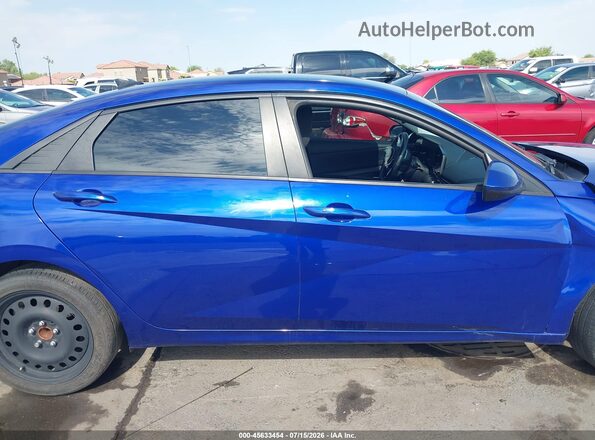 KMHLS4AG0PU558861 2023 HYUNDAI ELANTRA Blue Widok wnętrza z tyłu