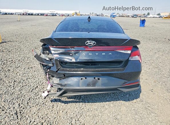 KMHLS4AG1NU216266 2022 HYUNDAI ELANTRA Black უკანა ხედი