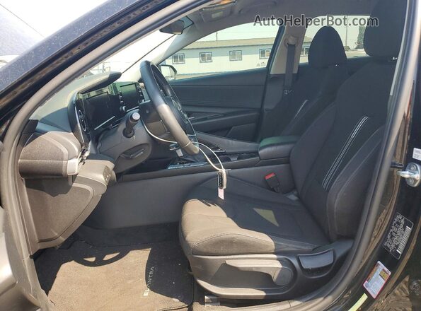 KMHLS4AG1NU216266 2022 HYUNDAI ELANTRA Black წინა სალონის ხედი
