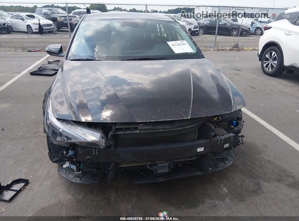 KMHLS4AG1PU445209 2023 HYUNDAI ELANTRA Черный Вид задней части салона