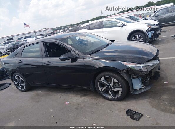 KMHLS4AG1PU445209 2023 HYUNDAI ELANTRA Черный Панорамный вид салона 360°