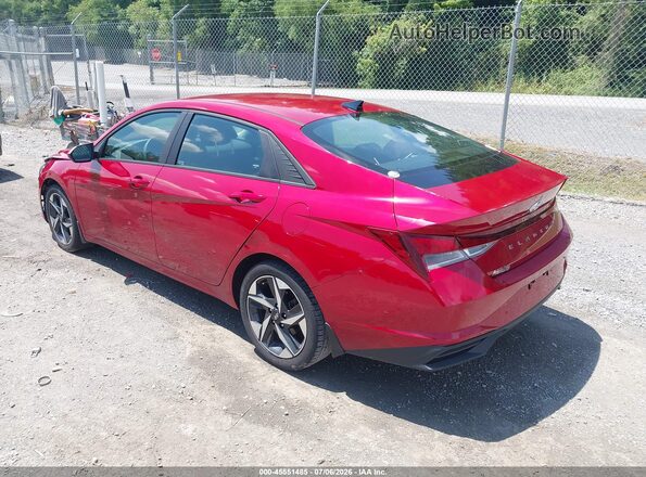 KMHLS4AG1PU461667 2023 HYUNDAI ELANTRA Burgundy Задня ліва чверть