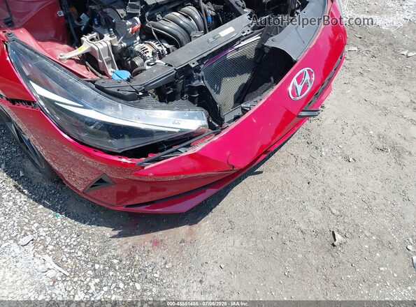 KMHLS4AG1PU461667 2023 HYUNDAI ELANTRA Burgundy Вид спереду
