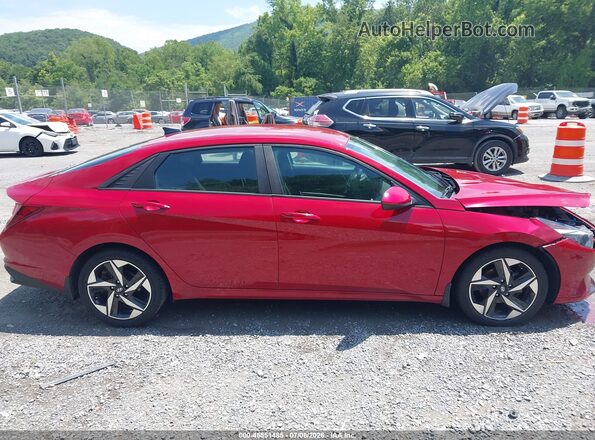 KMHLS4AG1PU461667 2023 HYUNDAI ELANTRA Burgundy Вид задньої частини салону