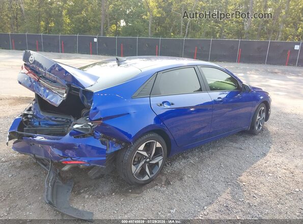 KMHLS4AG1PU463564 2023 HYUNDAI ELANTRA Blue უკანა მარჯვენა