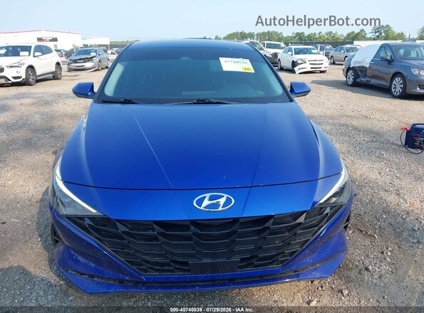 KMHLS4AG1PU463564 2023 HYUNDAI ELANTRA Blue უკანა სალონის ხედი