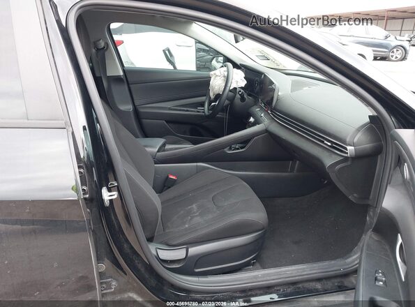 KMHLS4AG1PU567262 2023 HYUNDAI ELANTRA Black Սալոնի դիմացի տեսք