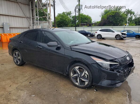 KMHLS4AG1PU619649 2023 HYUNDAI ELANTRA Black წინა მარჯვენა