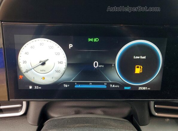 KMHLS4AG1PU619649 2023 HYUNDAI ELANTRA Black ხელსაწყოთა პანელის ხედი