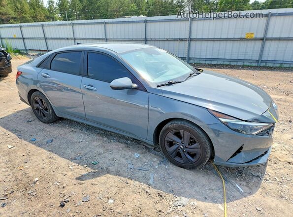 KMHLS4AG2MU190629 2021 HYUNDAI ELANTRA Gray Delantero derecho