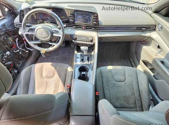 KMHLS4AG2MU190629 2021 HYUNDAI ELANTRA Gray Vista del salpicadero