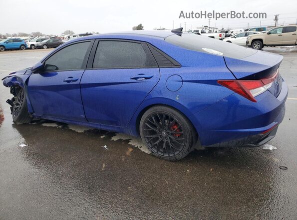 KMHLS4AG2PU410257 2023 HYUNDAI ELANTRA Синий Задняя левая четверть