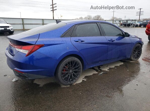 KMHLS4AG2PU410257 2023 HYUNDAI ELANTRA Синий Задняя правая четверть