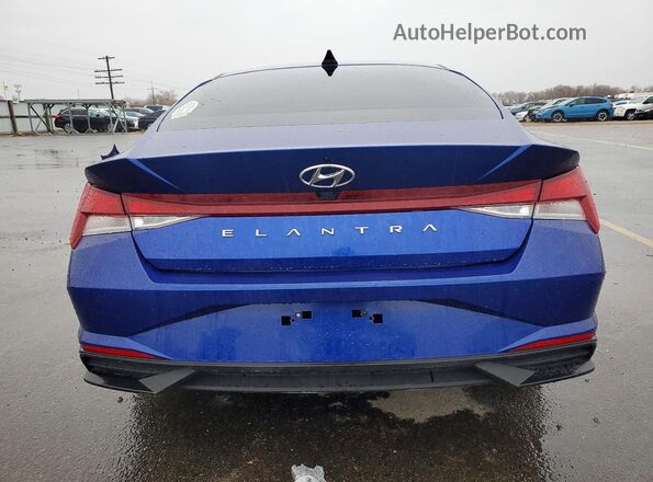 KMHLS4AG2PU410257 2023 HYUNDAI ELANTRA Синий Вид сзади