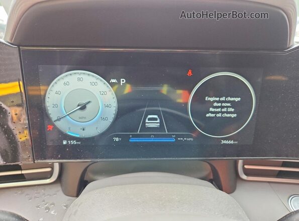KMHLS4AG2PU474962 2023 HYUNDAI ELANTRA Gray ხელსაწყოთა პანელის ხედი