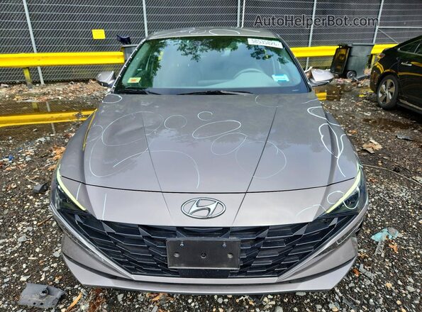 KMHLS4AG2PU474962 2023 HYUNDAI ELANTRA Gray წინა ხედი