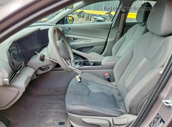 KMHLS4AG2PU474962 2023 HYUNDAI ELANTRA Gray წინა სალონის ხედი