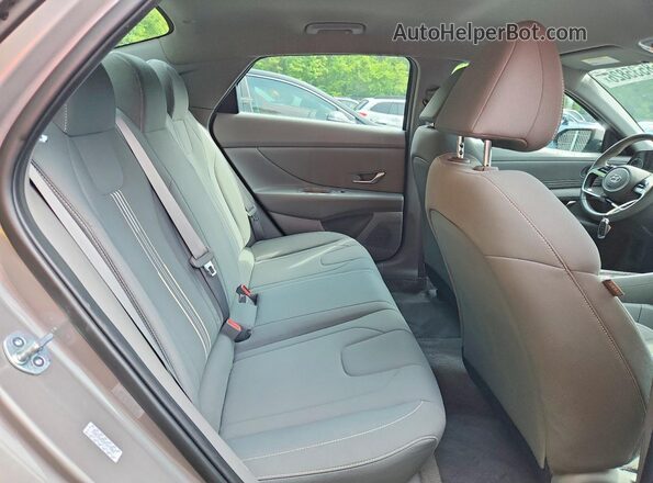 KMHLS4AG2PU474962 2023 HYUNDAI ELANTRA Gray უკანა სავარძლების ხედი