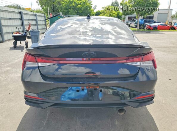 KMHLS4AG2PU551748 2023 HYUNDAI ELANTRA Black Widok z tyłu