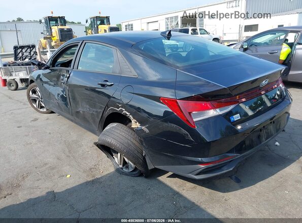 KMHLS4AG2PU557050 2023 HYUNDAI ELANTRA Black Հետևի ձախ