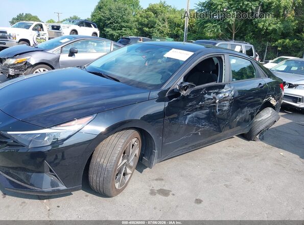 KMHLS4AG2PU557050 2023 HYUNDAI ELANTRA Black Դիմացի տեսք