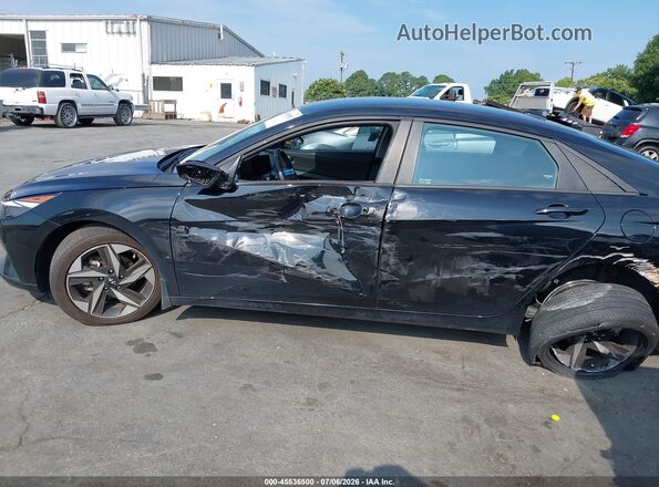KMHLS4AG2PU557050 2023 HYUNDAI ELANTRA Black Սալոնի 360 աստիճան տեսք