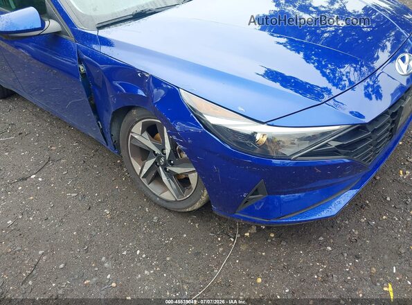 KMHLS4AG2PU595958 2023 HYUNDAI ELANTRA Blue Front view